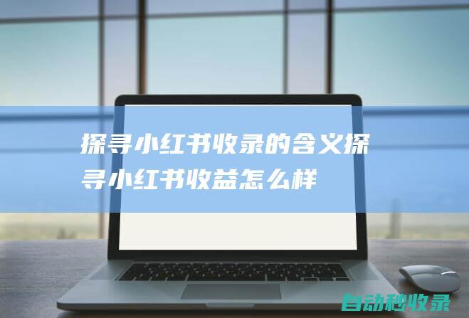 explore the meaning of xiaohongshu  (explore how xiaohongshu's profits are )