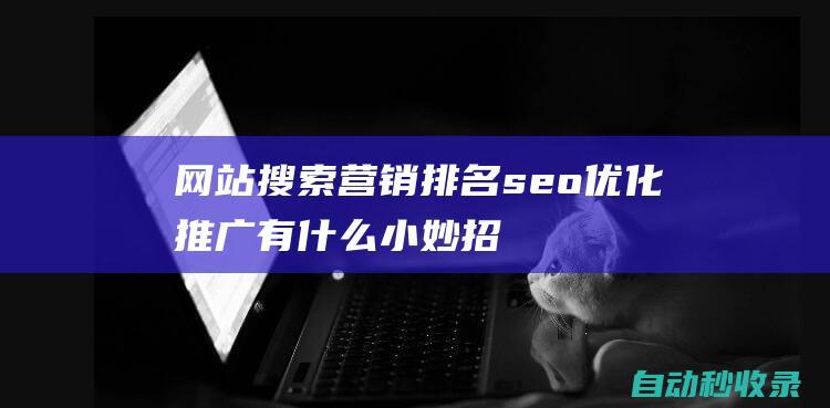 网站搜索营销排名seo优化推广有什么小妙招