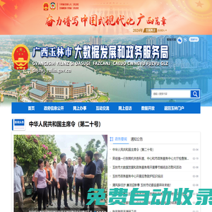 广西玉林市大数据发展和政务服务局网站